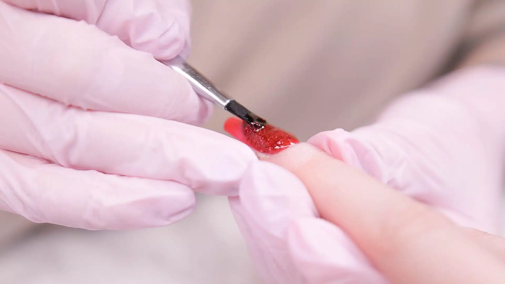 Color and glitter nails