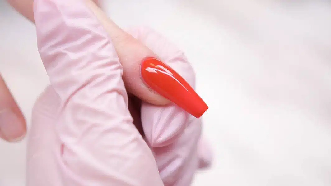 Finished nail close up