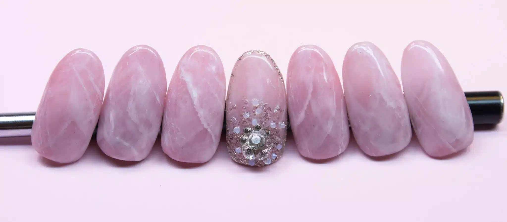 Stone nail design detail